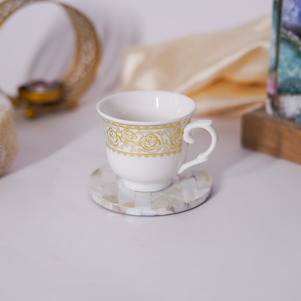 Mother of Pearl Round Coaster