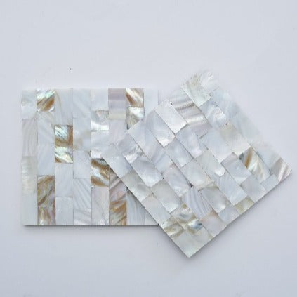 Mother of Pearl Square Coaster