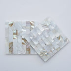 Mother of Pearl Square Coaster