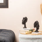 Face Design Showpeice Medium Size with Marble Base Set of 2