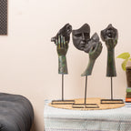 Face Design Showpeice Big Size Set of 3