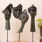 Face Design Showpeice Big Size Set of 3