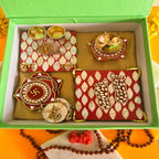 MOP Pooja Platter , MOP Laxmi Charan, MDF Diya and MDF Door Hangings