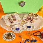 MOP Pooja Platter , MOP Laxmi Charan, MDF Diya and MDF Door Hangings