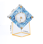 Blue Zebra Desktop Clock(Diamond)