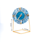 Blue Zebra Dekstop Clock(Round)