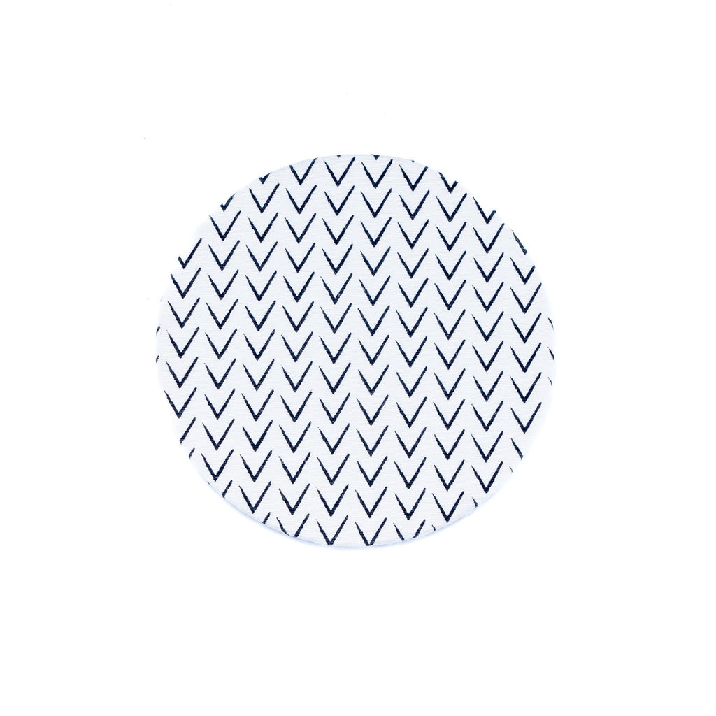 Black and White Napkin Rings Set Of 6