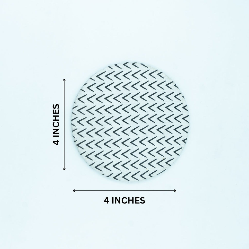 Black and White Napkin Rings Set Of 6