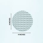 Black and White Napkin Rings Set Of 6