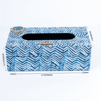 Blue Zebra Tissue Box