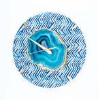 Blue Zebra Wall Clock(Round)