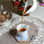 Agate Zodiac Coaster Leo-Natural White