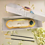 White Marble Shree Ganeshay Namah Agarbatti Stand