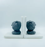 Marble Owl Bookend