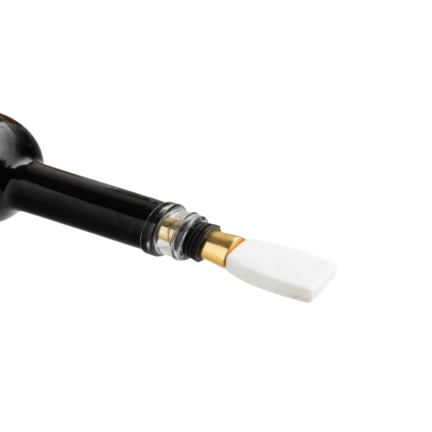 Metal Bottle Stopper With Marble Handle