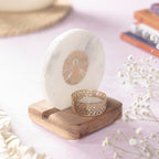 Budha Tree Marble Tealight Wooden