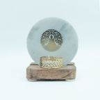 Budha Tree Marble Tealight Wooden