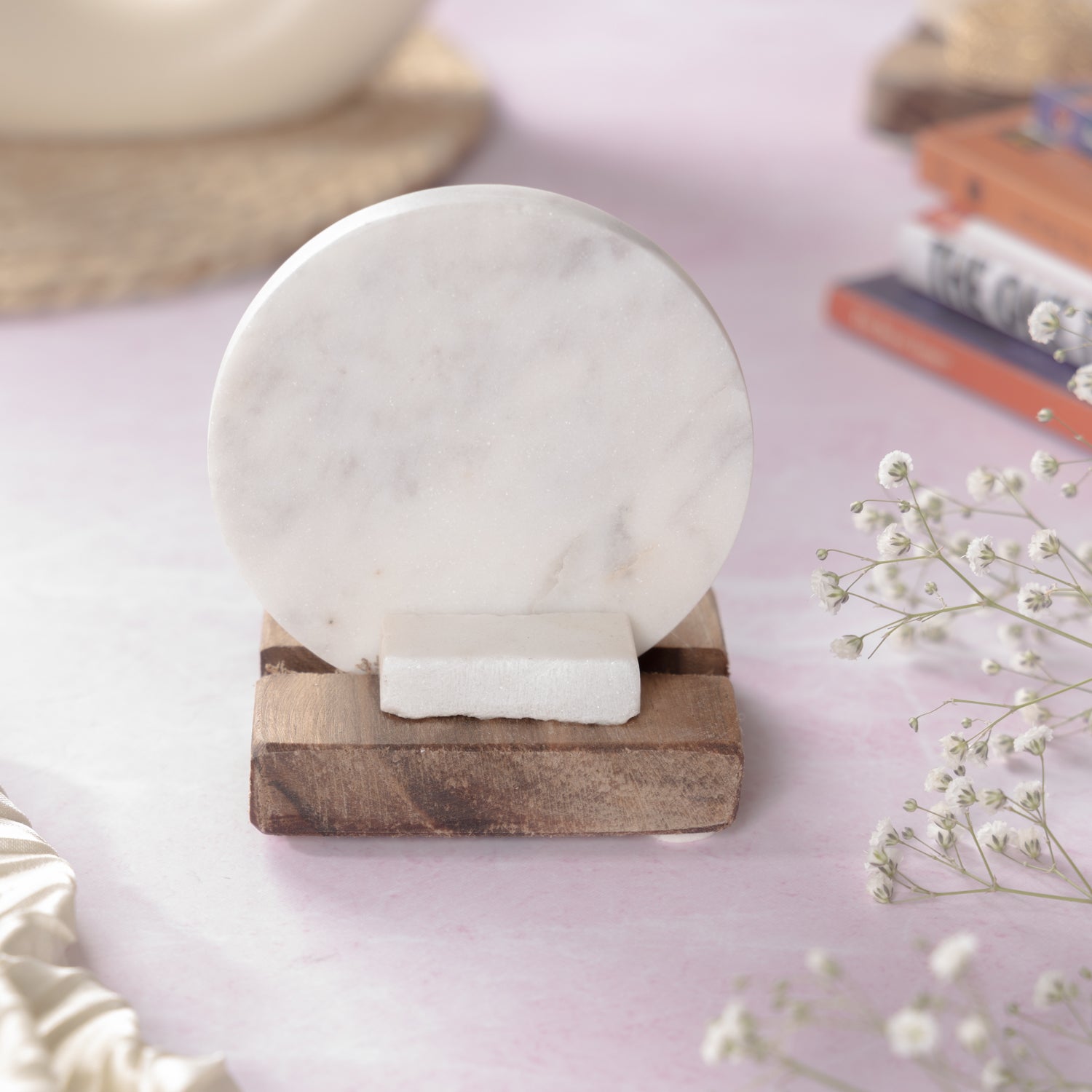 Budha Tree Marble Tealight Wooden