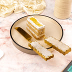 Marble with Gold leafing and Metal Cake Server