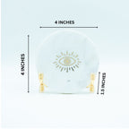 Evil Eye Marble Metal Showpeice