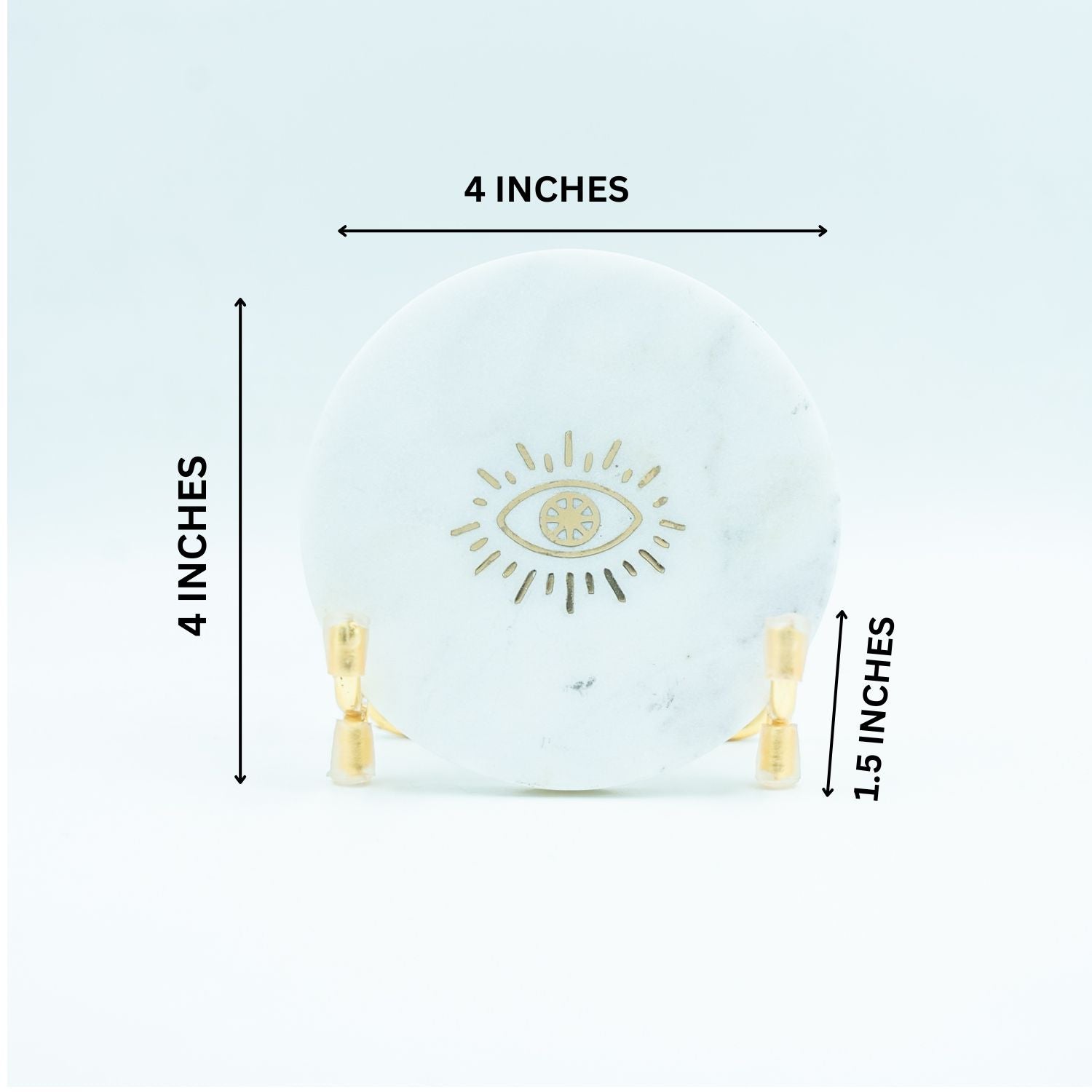 Evil Eye Marble Metal Showpeice