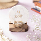 Guru Ji Mantra Marble Tealight Wooden