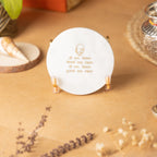 Guru Ji Mantra Marble Metal Showpeice