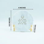 Guru Ji Mantra Marble Metal Showpeice