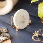 Good Vibes Marble Metal Showpeice