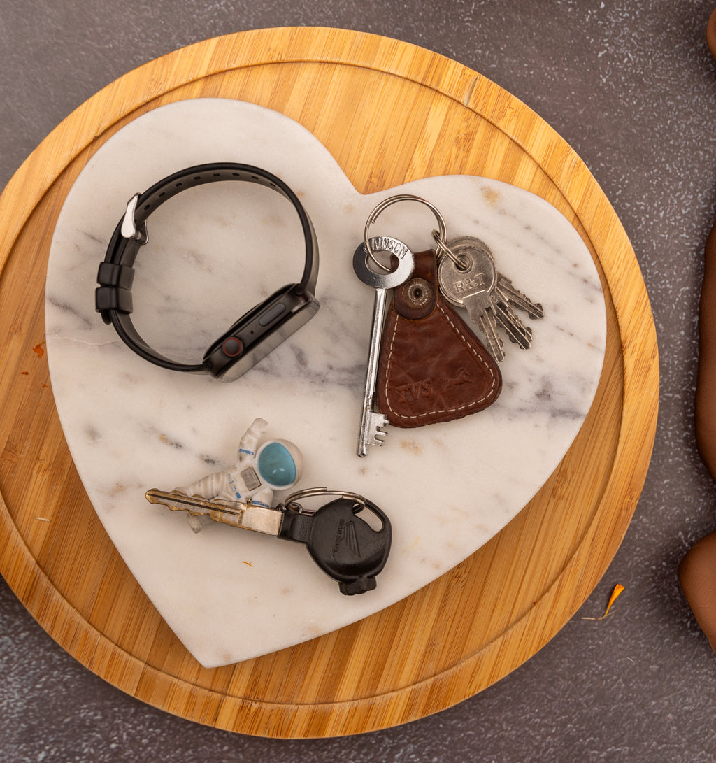 Heart Shape Marble Platter