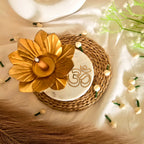 Marble OM Flower Shape Tealight Holder