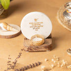 Ik Onkar Mantra Marble Tealight Wooden