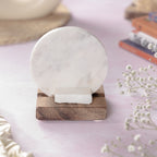 Ik Onkar Mantra Marble Tealight Wooden