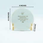 Ik Onkar Mantra Marble Metal Showpeice