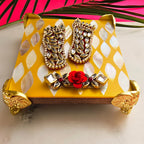 Yellow MOP Laxmi Charan Paduka