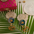 Mother Of Pearl Gaytri Mantra Shubh Labh Door Hangings