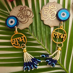 Mother Of Pearl OM Evil Eye Shubh Labh Door Hangings