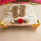 White MOP Laxmi Charan Paduka