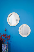 Mother of Pearl Mirror Wall Décor Round