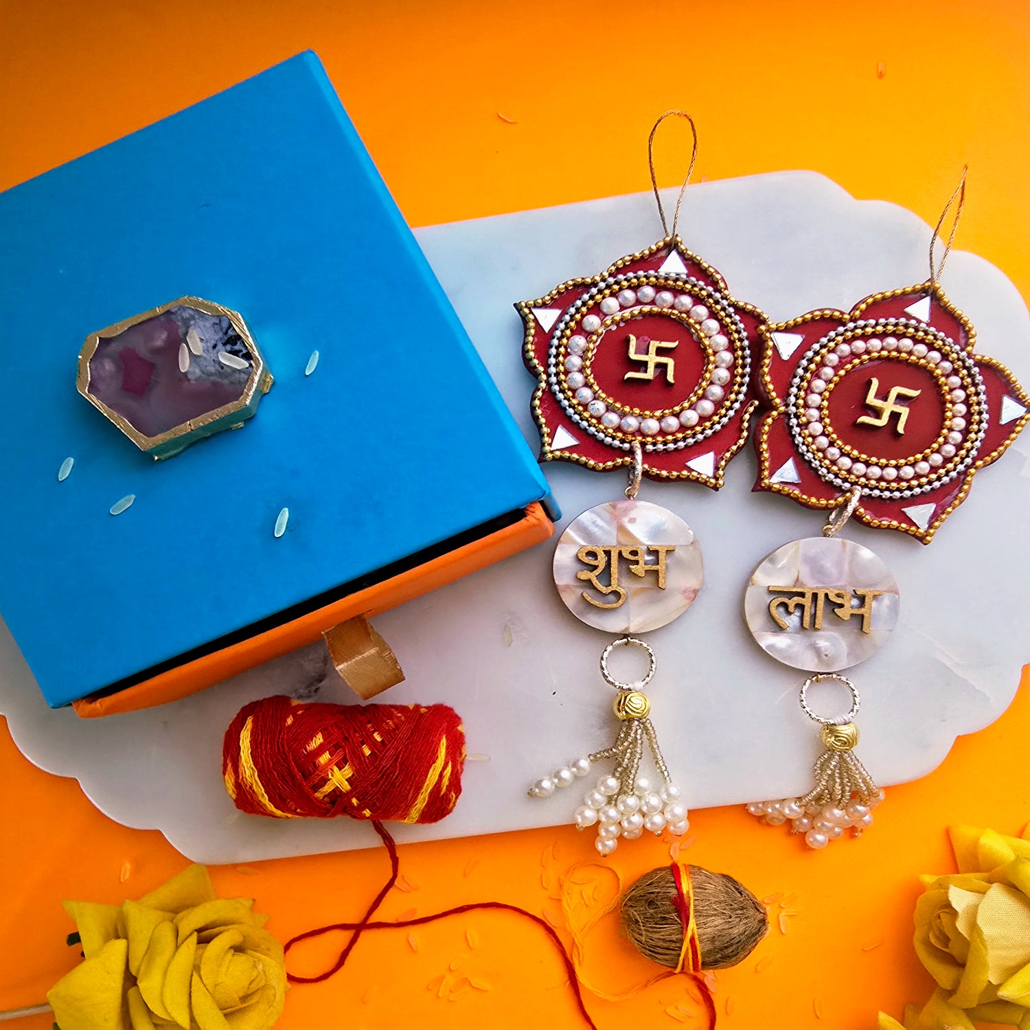 Red Shubh Labh Door Hangings