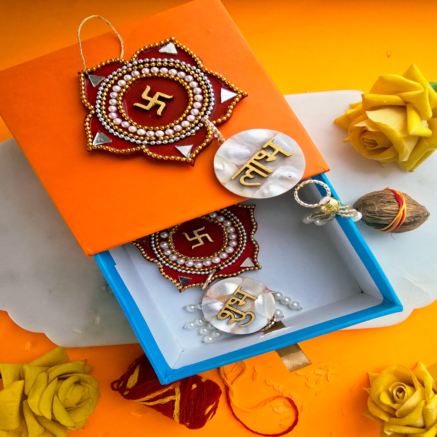 Red Shubh Labh Door Hangings