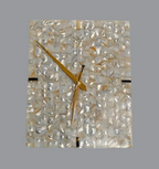 Mother of Pearl Rectangle Wall Clock