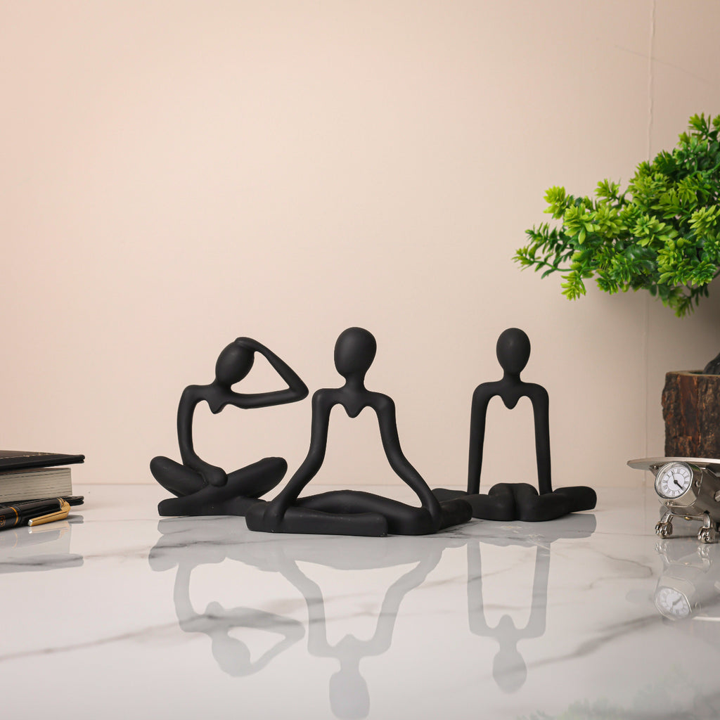 Black Thinker Statue Novelty Showpeice