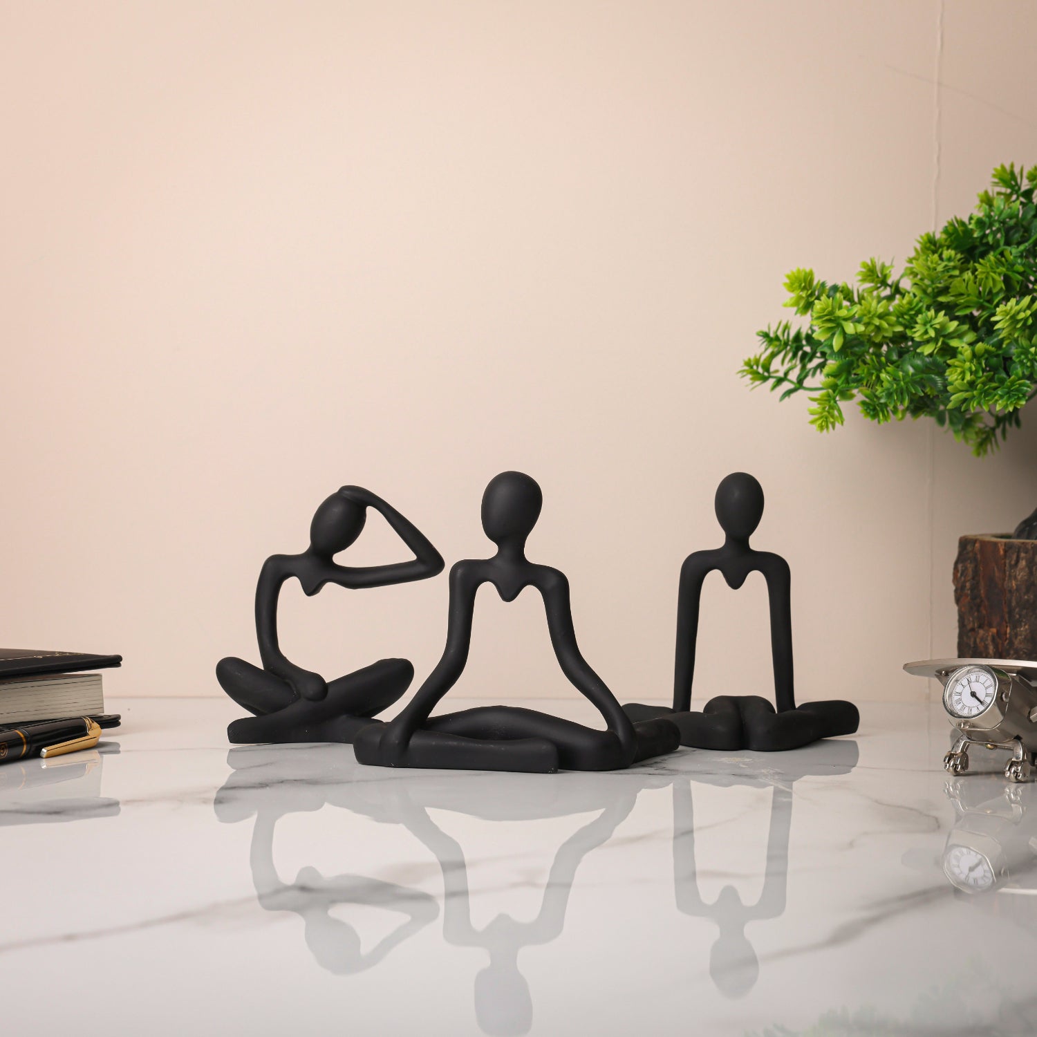 Black Thinker Statue Novelty Showpeice