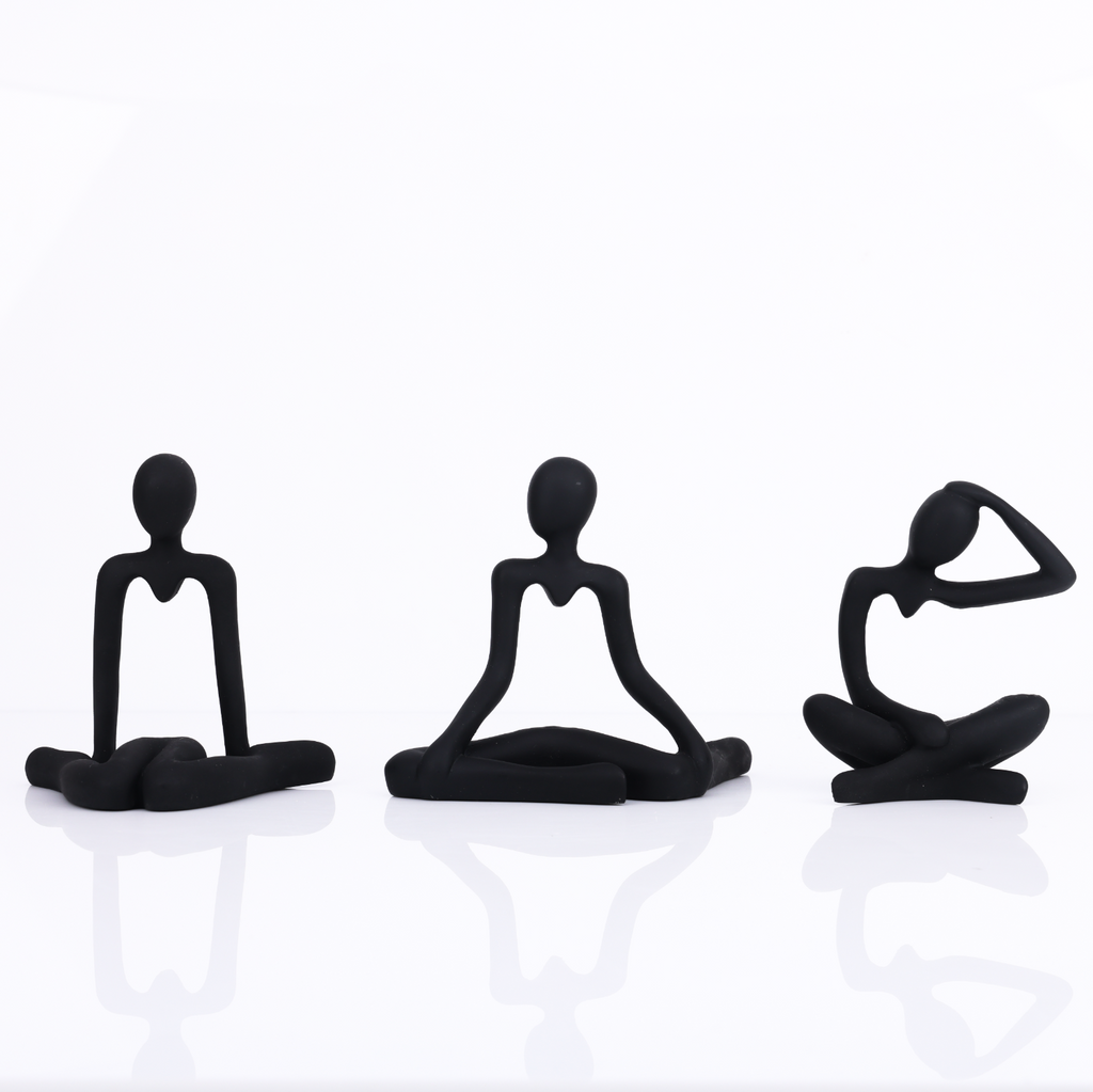 Black Thinker Statue Novelty Showpeice