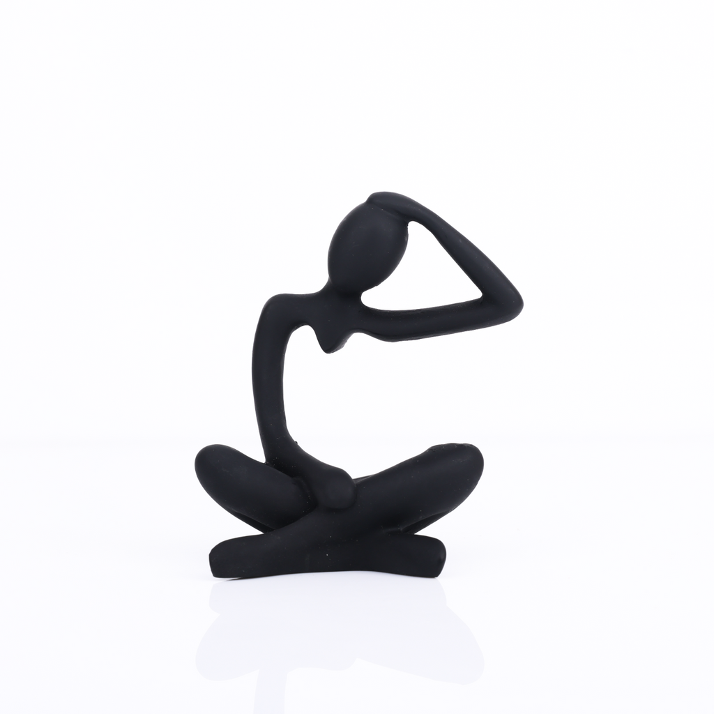 Black Thinker Statue Novelty Showpeice