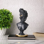 Black Lady Bust Statue Showpeice