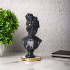 Black Lady Bust Statue Showpeice