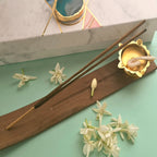 Wooden Incense Holder And Diya