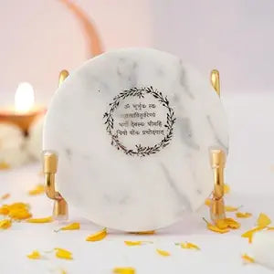 Mantra Metal Holder with Marble